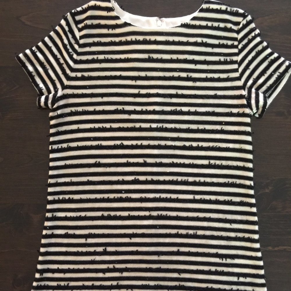 Talbots Petite Shirt Sweater Top Embellished